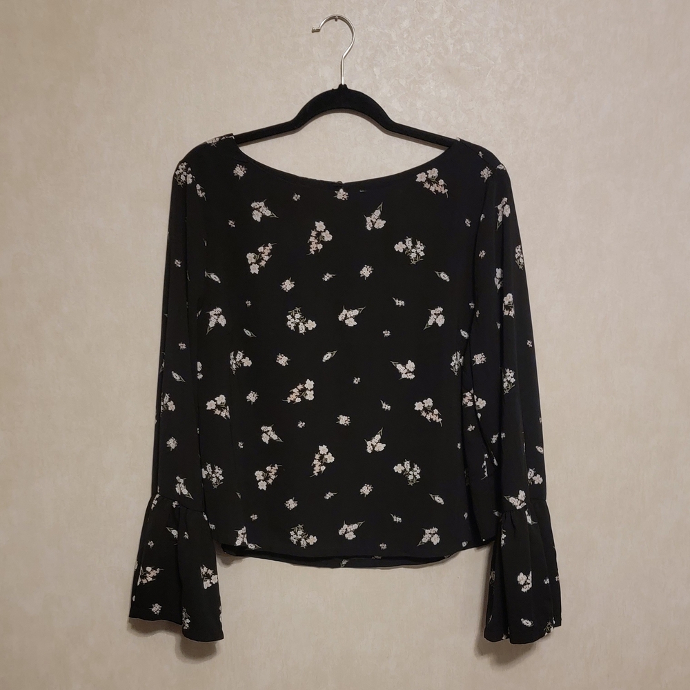 Floral Black Women's Top